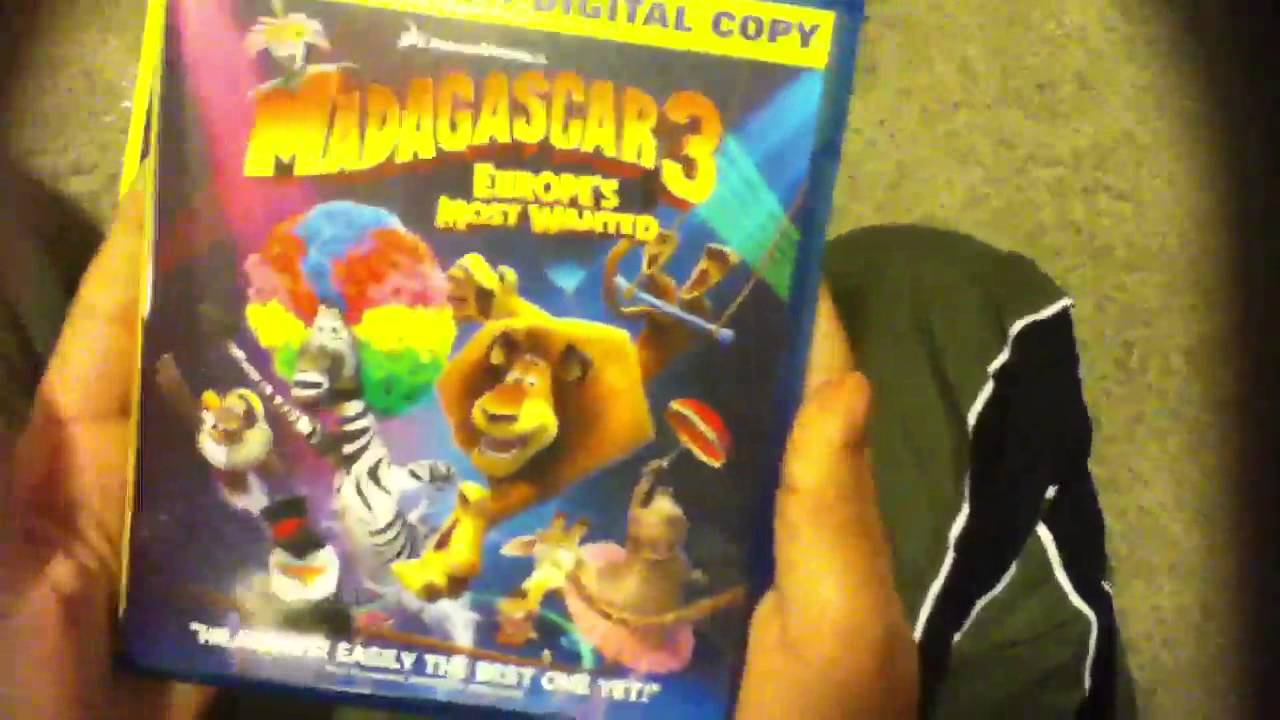 Madagascar 3 bluray combo pack plus rainbow wig