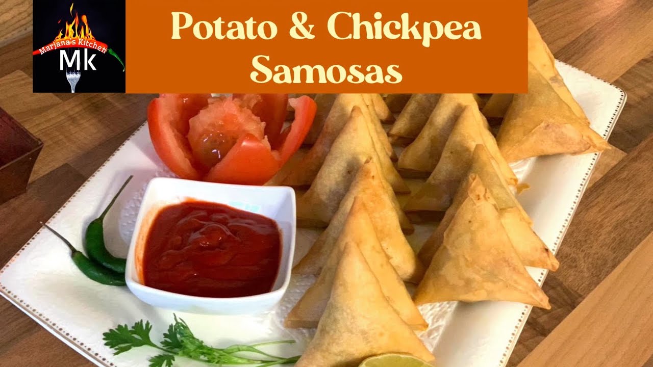 Potato Samosas • How To Make Potato chickpea Samosa Recipe • Vegetable Samosa Recipe •