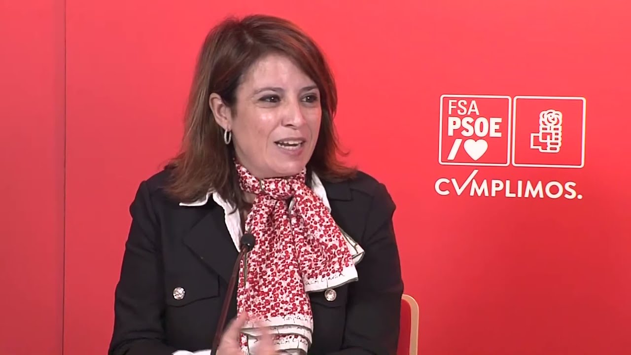 PSOE / Declaraciones de Adriana Lastra desde Oviedo