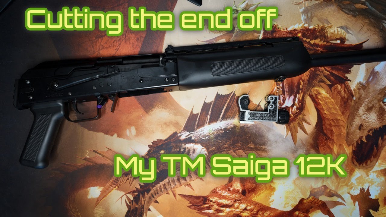 Cutting the End off My TM Saiga 12K #airsoft