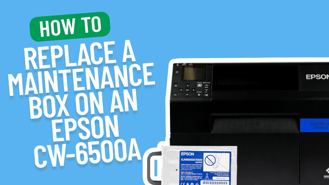 How to Replace a Maintenance Box on an Epson ColorWork C6500A | Smith Corona Labels