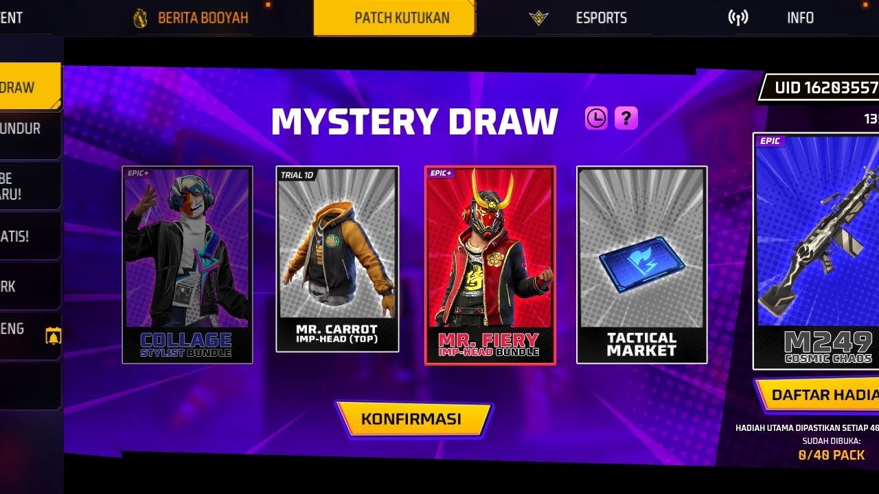SPIN MYSTERY DRAW FREE FIRE PART 3