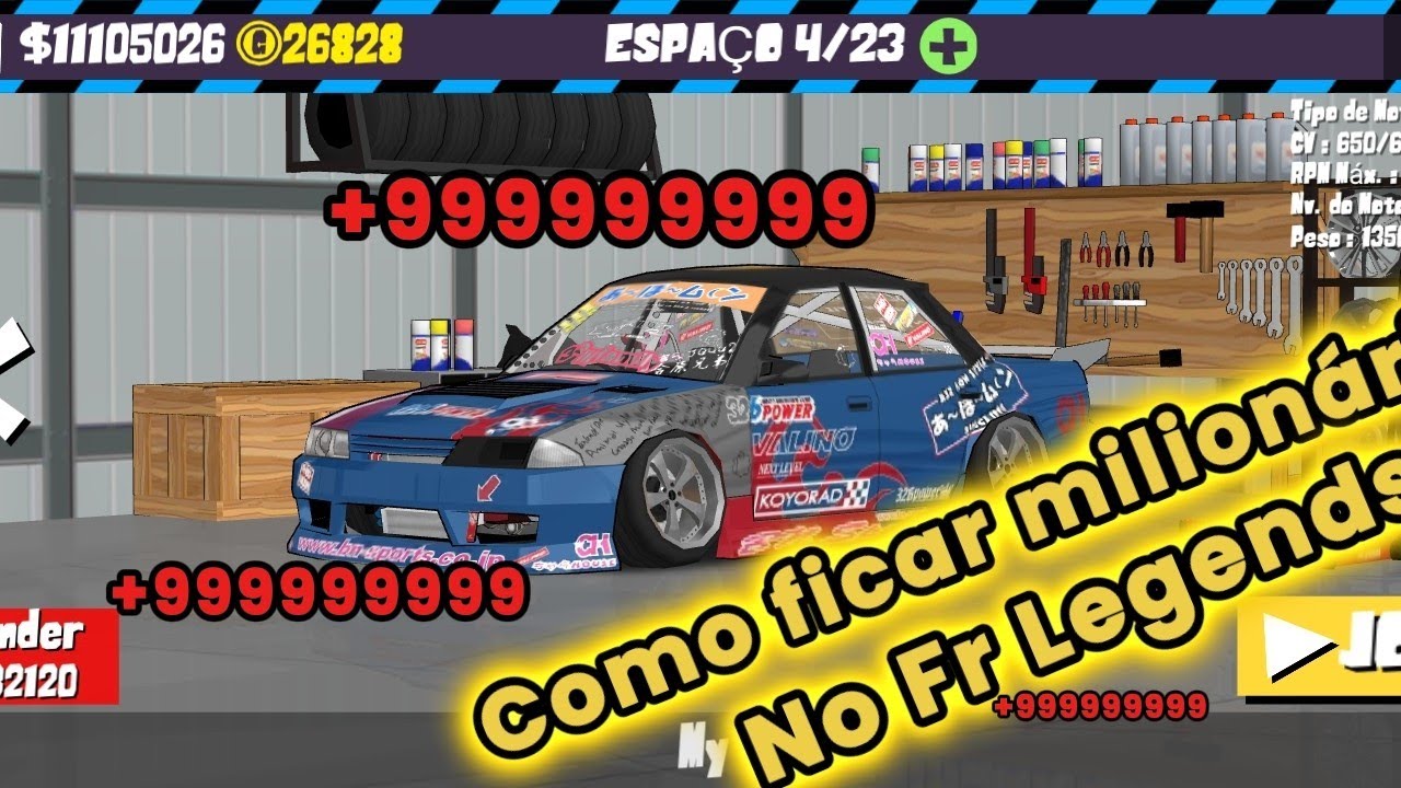 A melhor forma de ficar rico no FR Legends em 2026!!