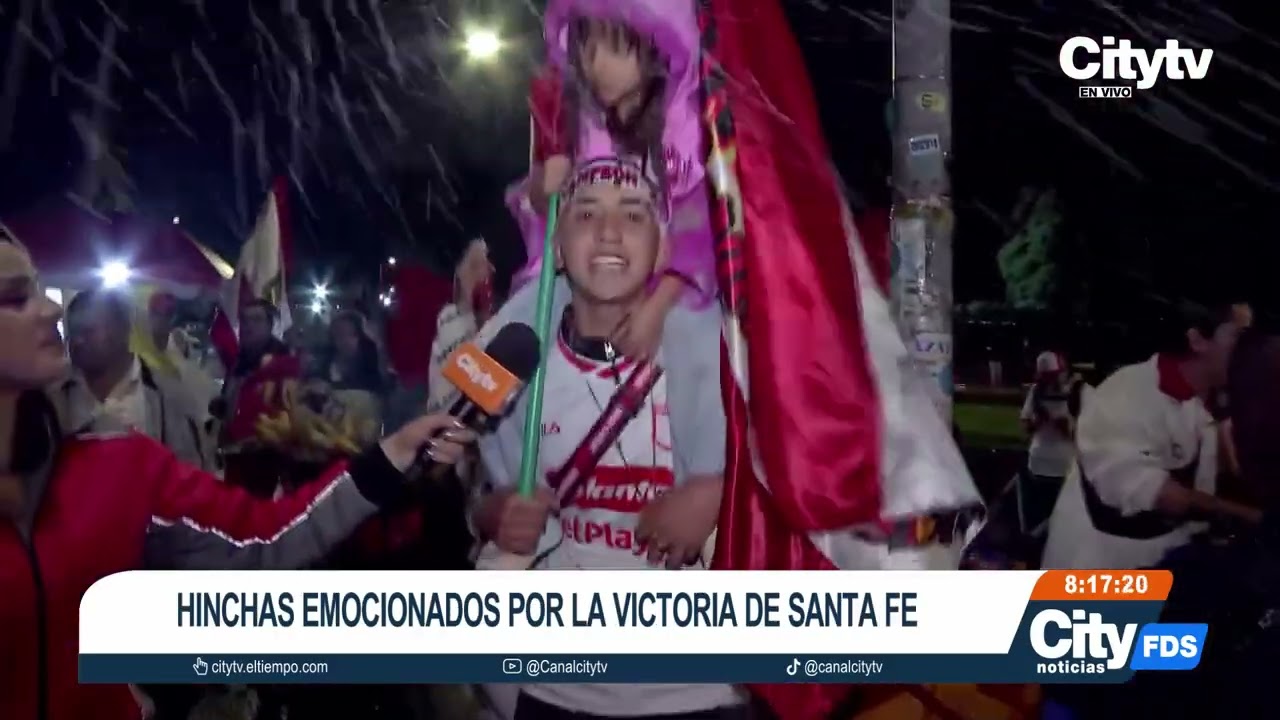 Hinchas emocionados por la victoria de Santa Fe| CityTv