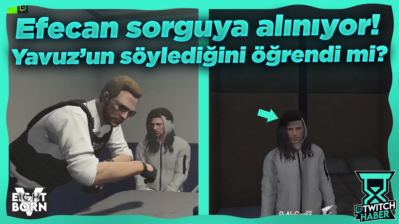 Efecan Sorguya Alınıyor ve Hapishaneye Giriyor! - Kaçlık Yedi? | EightbornV2