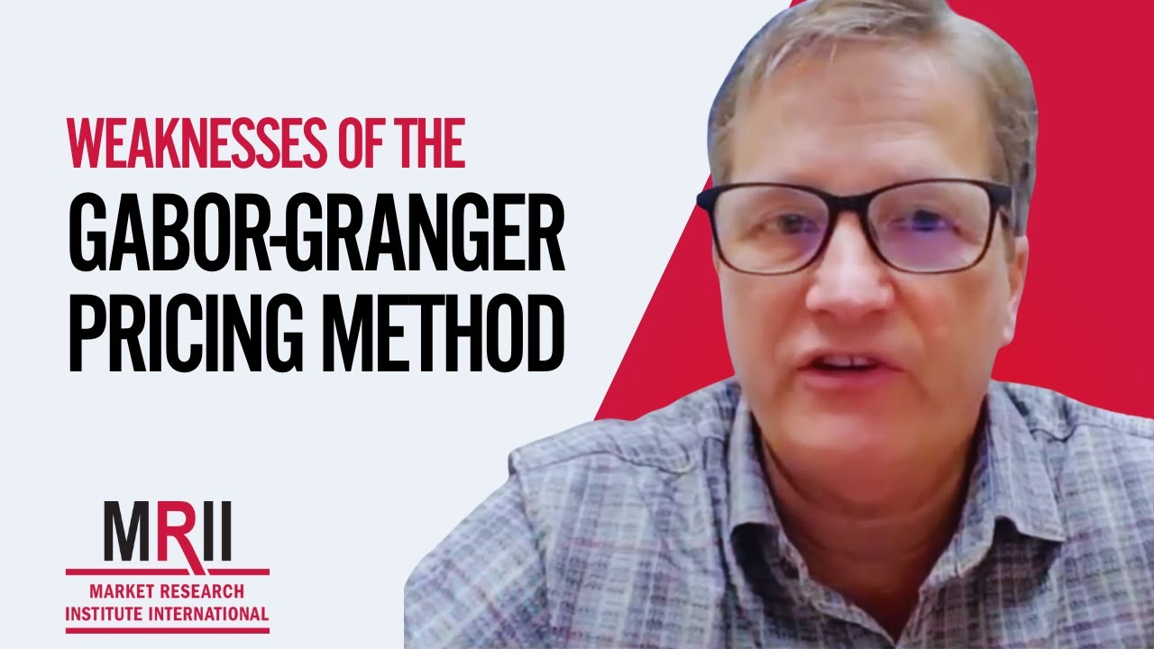 Weaknesses of the Gabor Granger Pricing Method 1