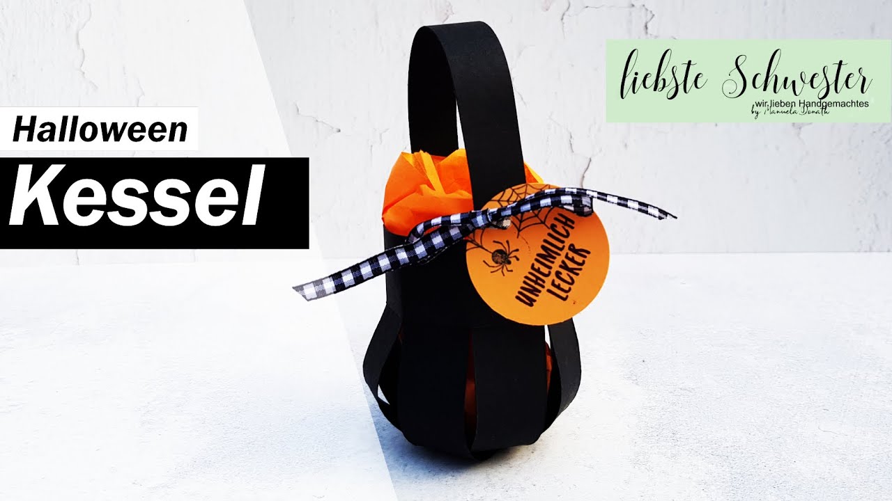 Halloween - Kessel - aus Papier - liebsteschwester - Stampin`UP!