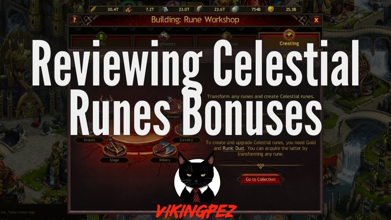 Reviewing Celestial Runes Bonuses / Vikings: War of Clans