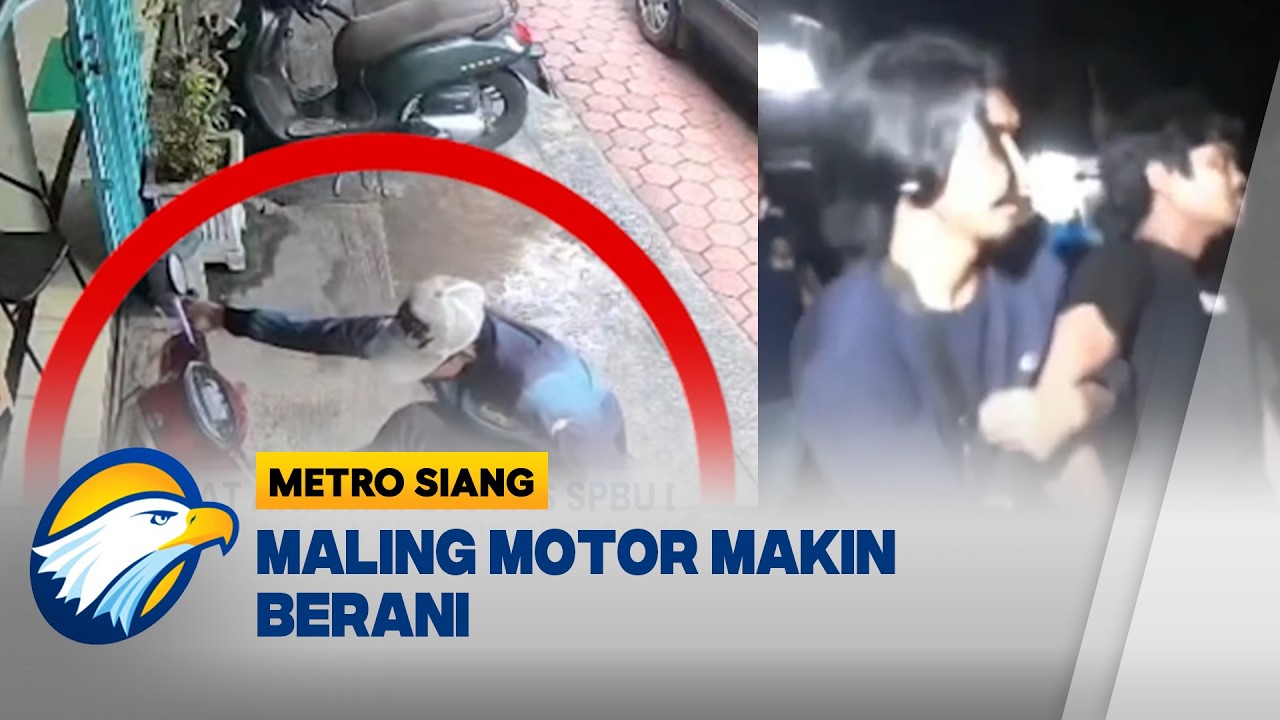 Maling Motor Makin Berani, Motor Keyless 'Dicolong' di Siang Bolong - [Metro Siang]