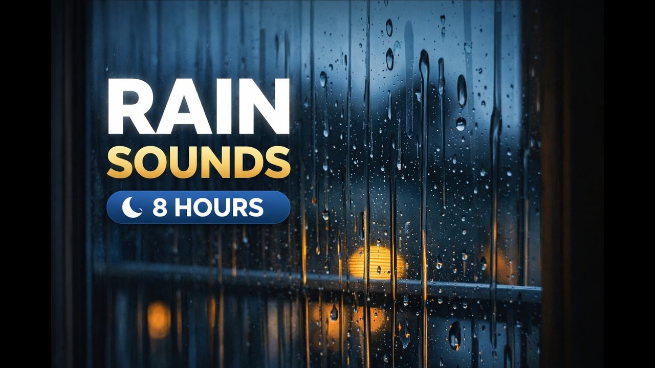 Rain Sounds for Sleeping 🌧️ Relaxing Rain on Window | 8 Hours Sleep Sounds | Deep Sleep & Relaxation