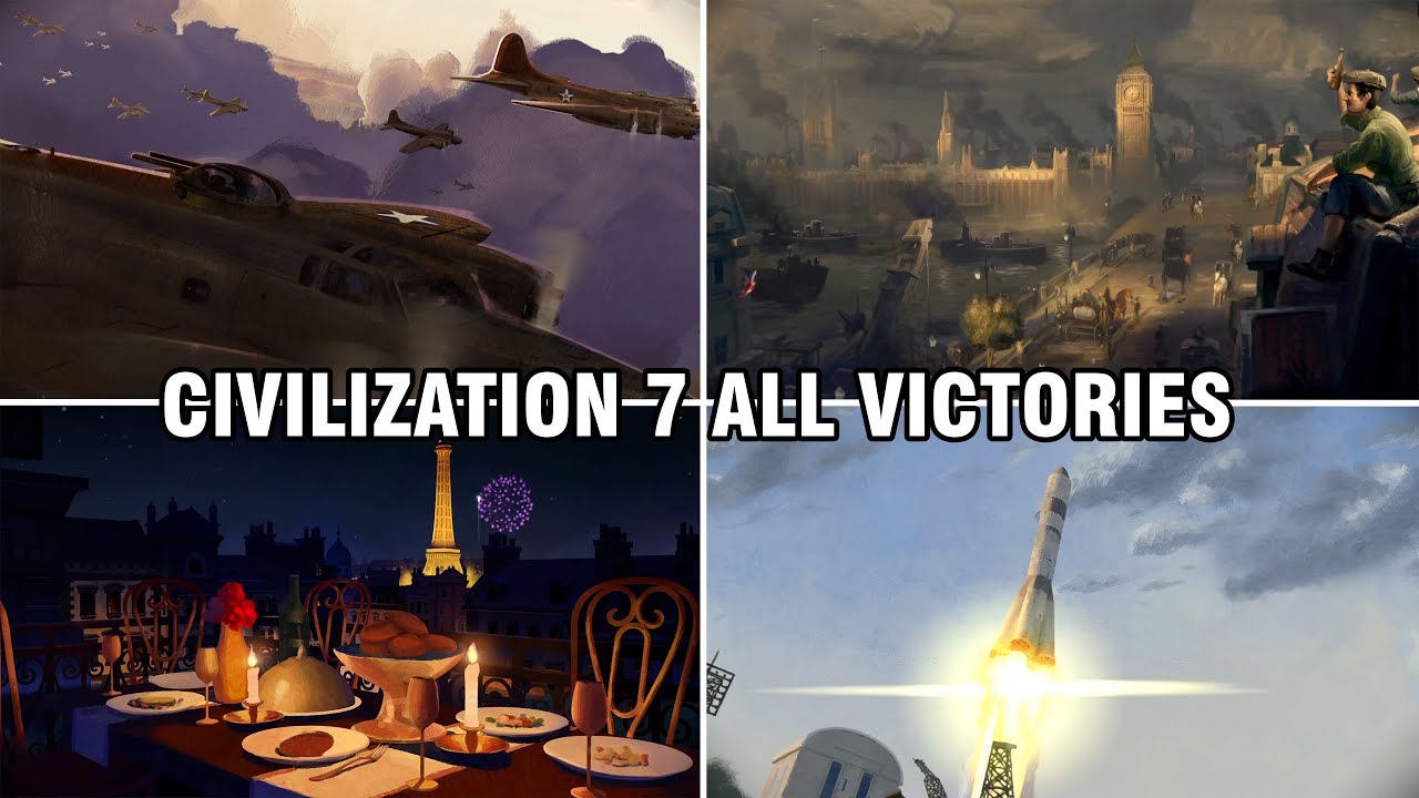 CIVILIZATION 7 ALL VICTORY (7 РАЗНЫХ) АНИМАЦИЯ | ВСЕ КОНЦОВКИ (4K)
