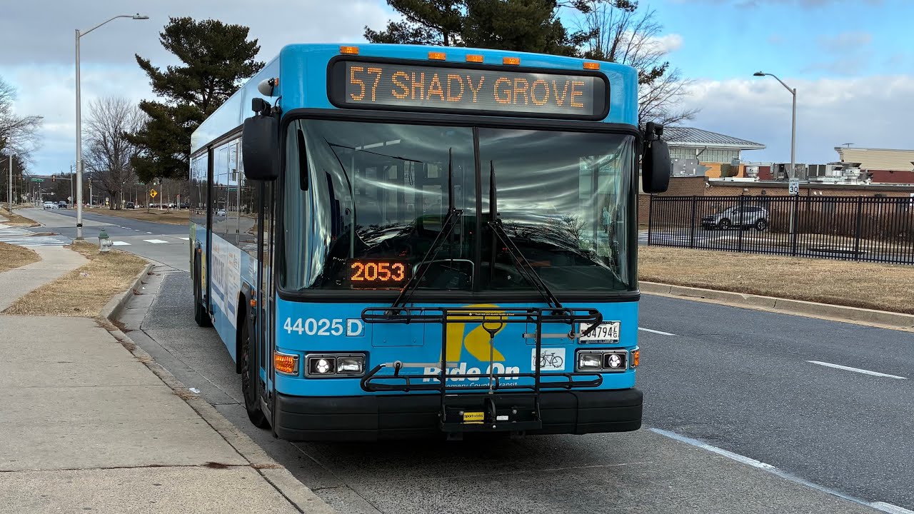 Montgomery County Transit Ride On 2016 Gillig Low Floor Advantage Diesel #44025D on Route 57