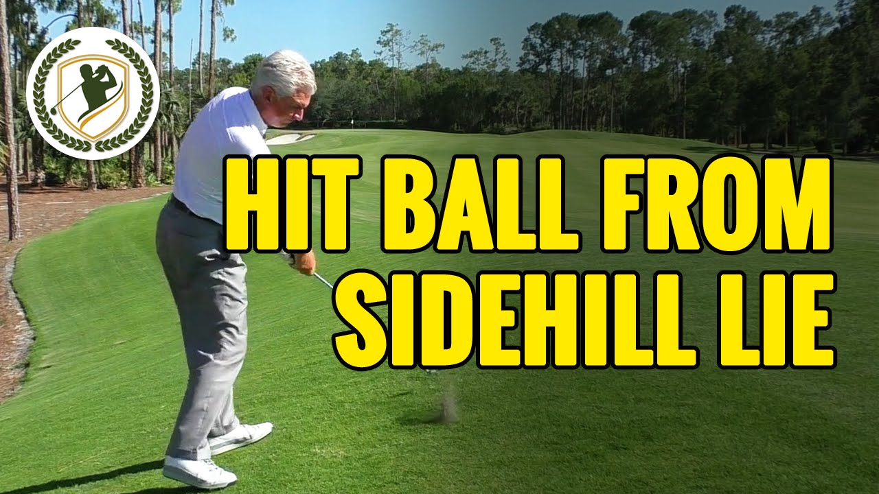 GOLF BALL POSITION ON ODD SIDEHILL LIES - BALL ABOVE AND BELOW FEET