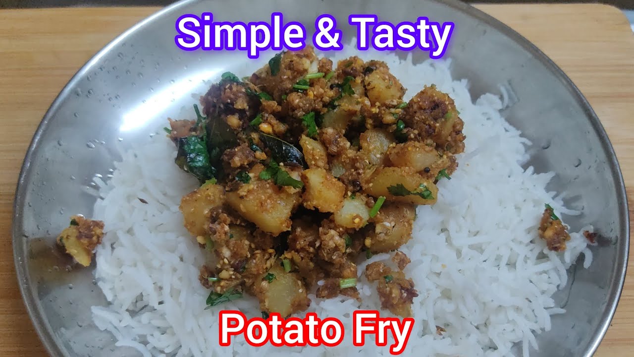 Simple & Tasty Potato Fry 😋 #food #potatorecipe #healthyfood #fryrecipes #dietplan#youtubevideo