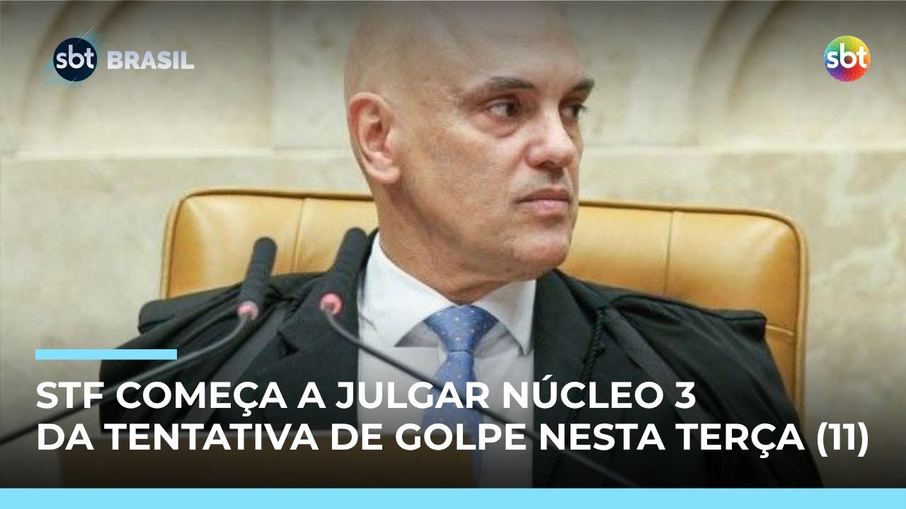 &ldquo;Punhal Verde e Amarelo&rdquo;: STF inicia julgamento de r&eacute;us do n&uacute;cleo 3 nesta ter&ccedil;a (11) | #SBTBrasil