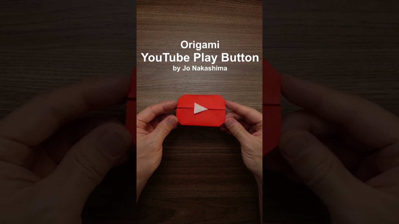 How to make an origami YOUTUBE PLAY BUTTON 