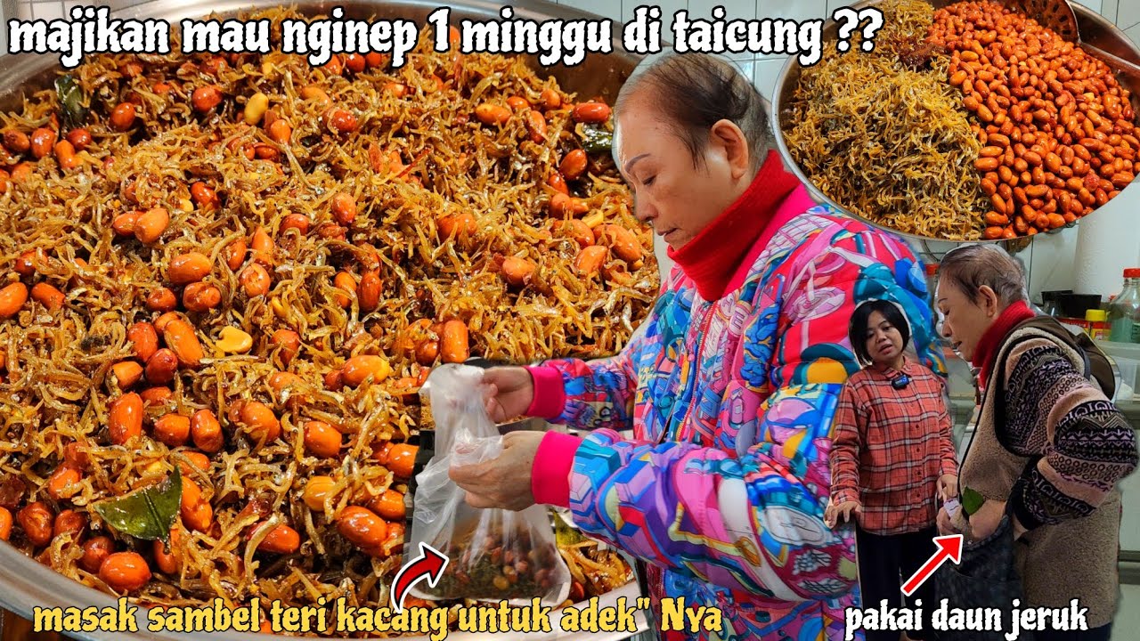 CARA MASAK SAMBEL TERI KACANG YANG ENAK ‼️ persiapan nyonya mau ke rumah adeknya taicung -