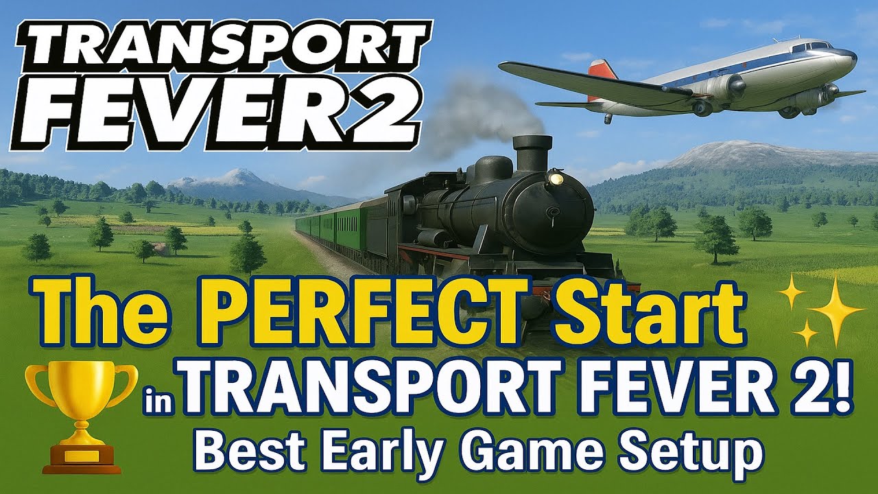 The PERFECT Start in Transport Fever 2! | Best Early Game Setup