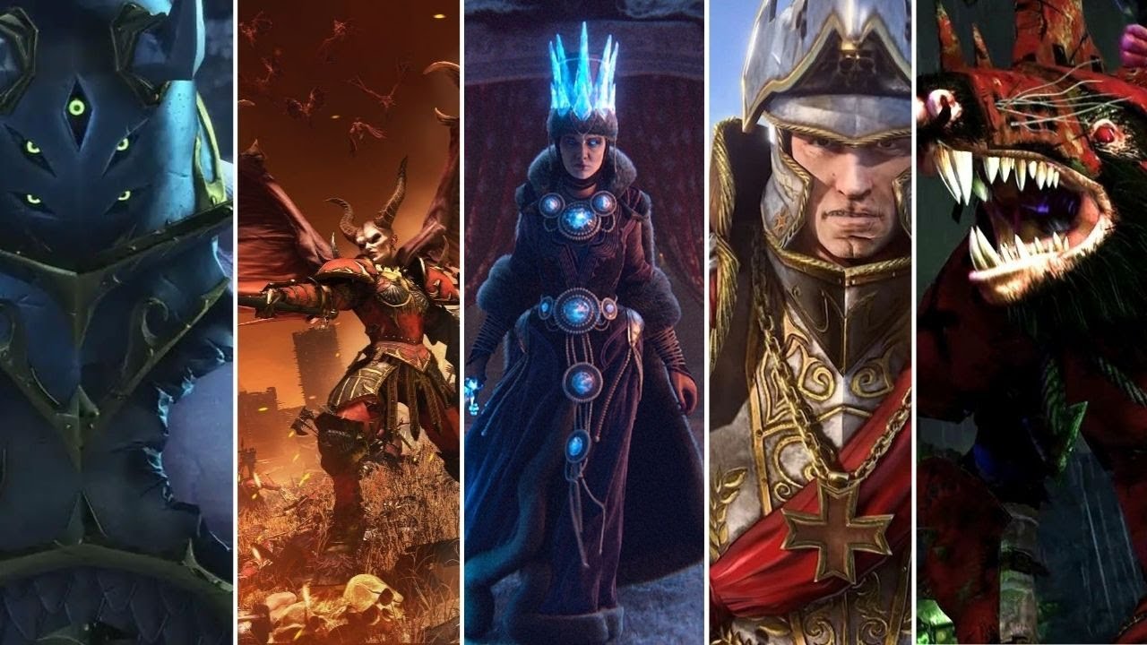 Warahmmer Total War 3 - Wszystkie frakcje - przedstawienie ras i lordów