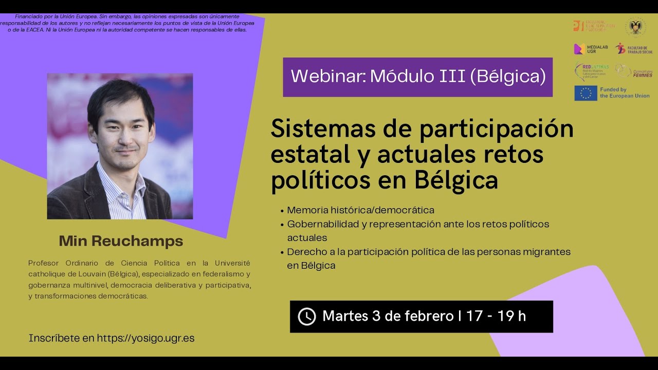 Conferencia MÓDULO III  - Sesión I - Min Reuchamps - Sistema de participación en Bélgica