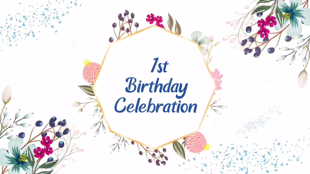 Best First birthday invitation video | Birthday invitation video card | Baby Boy First invitation