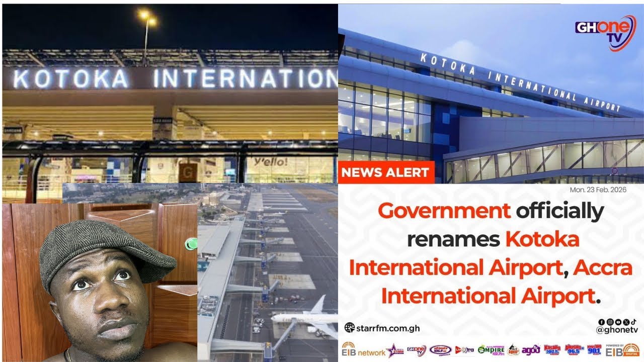 Government officially renames Kotoka international airport, now Accra international airport 😜👏🇬🇭