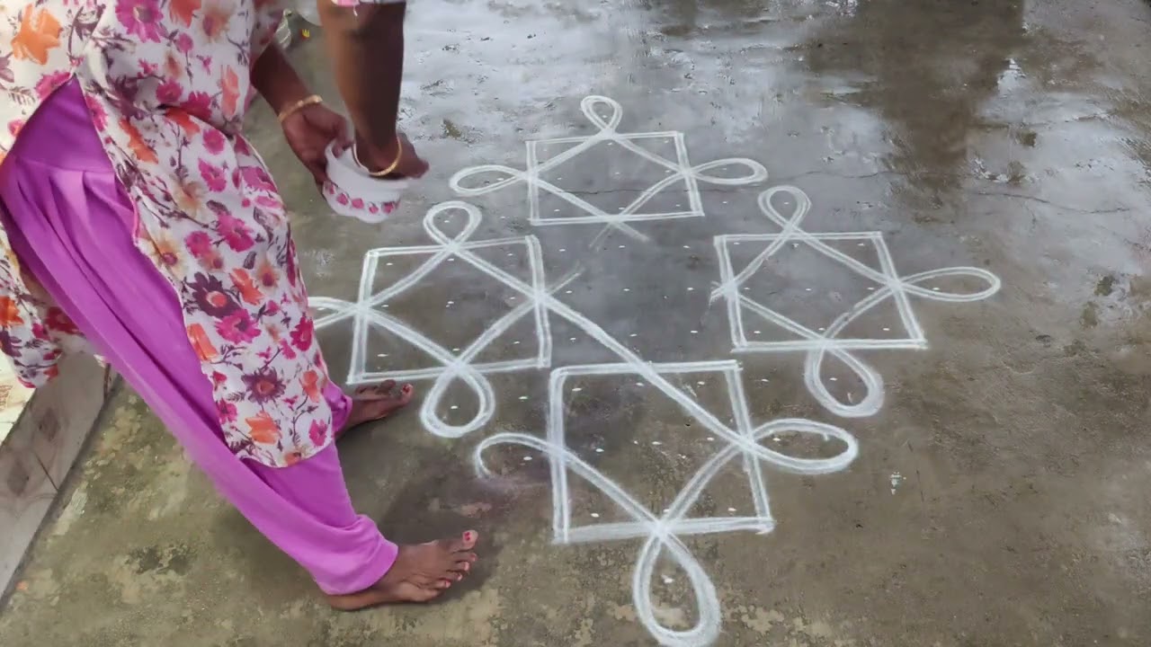 கோல்டன் சிவராத்திரிக்கு ஈஸியாகோலம் போடலாம்🚀🚀🚀