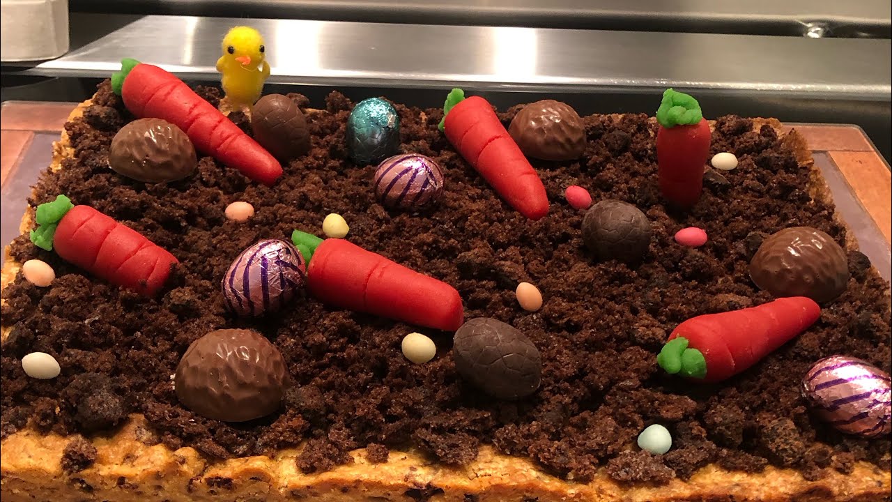 GÂTEAU COOKIES JARDIN DE PÂQUES 🐣