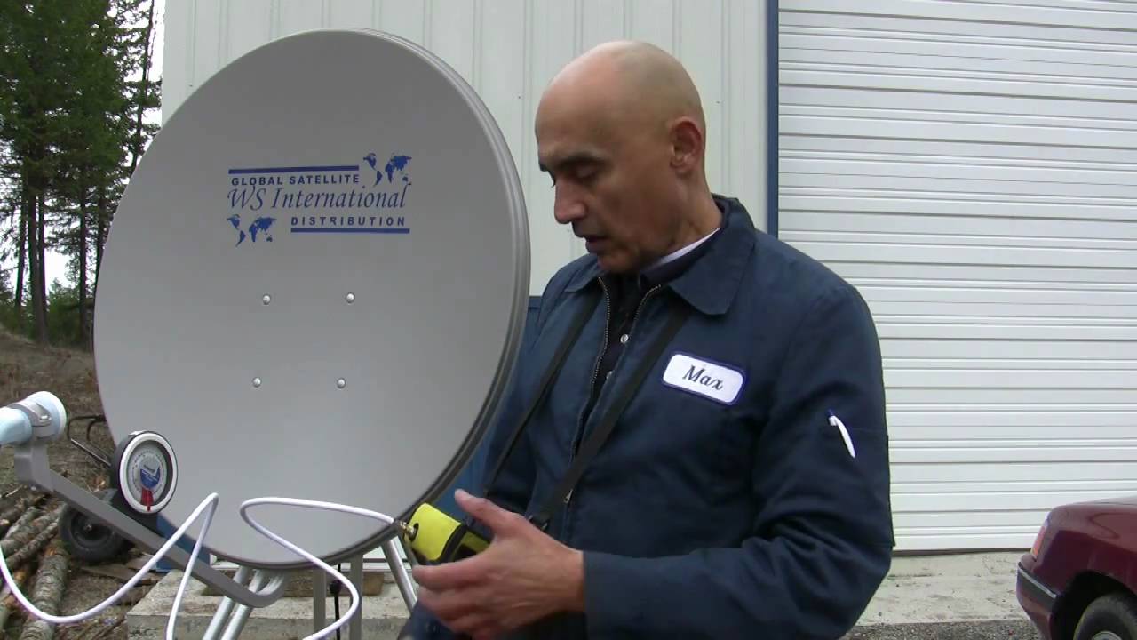 How to set up an fta satellite system or aligning an FTA dish #ftainstallation #satellitefindermeter