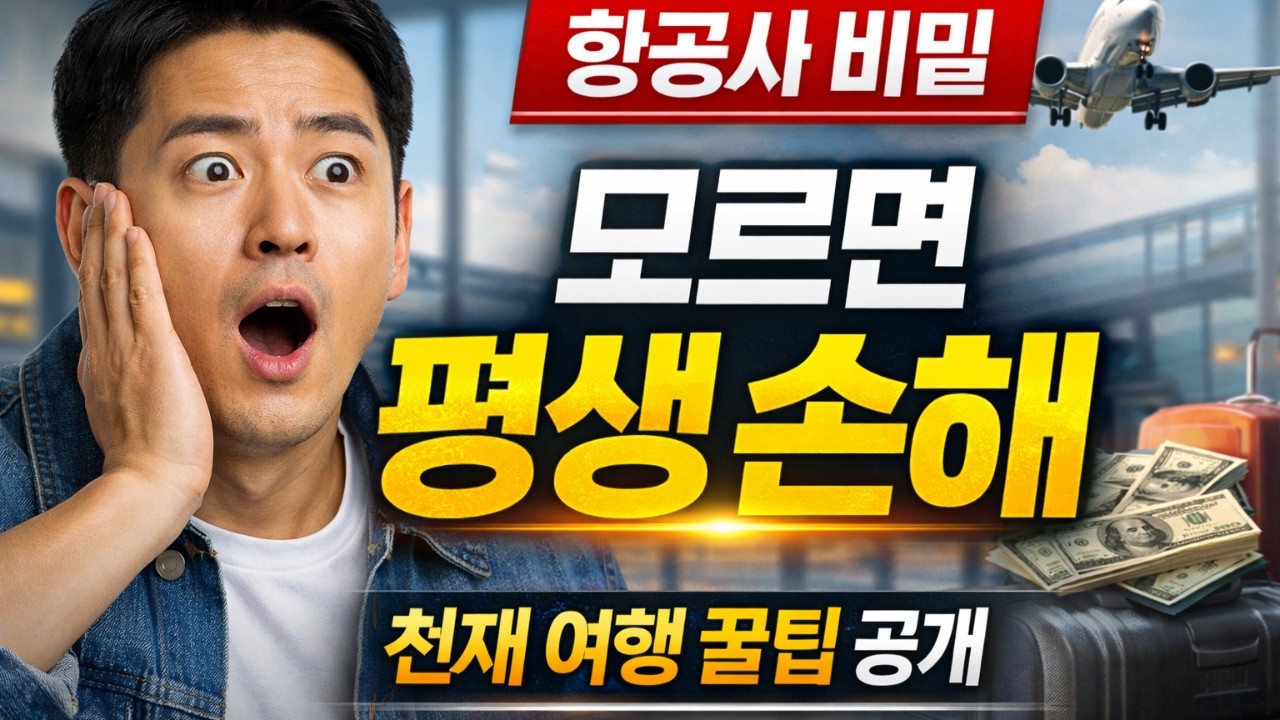 항공사가 절대 공개하지 않는 천재 여행 꿀팁… 모르면 평생 손해봅니다 🔥