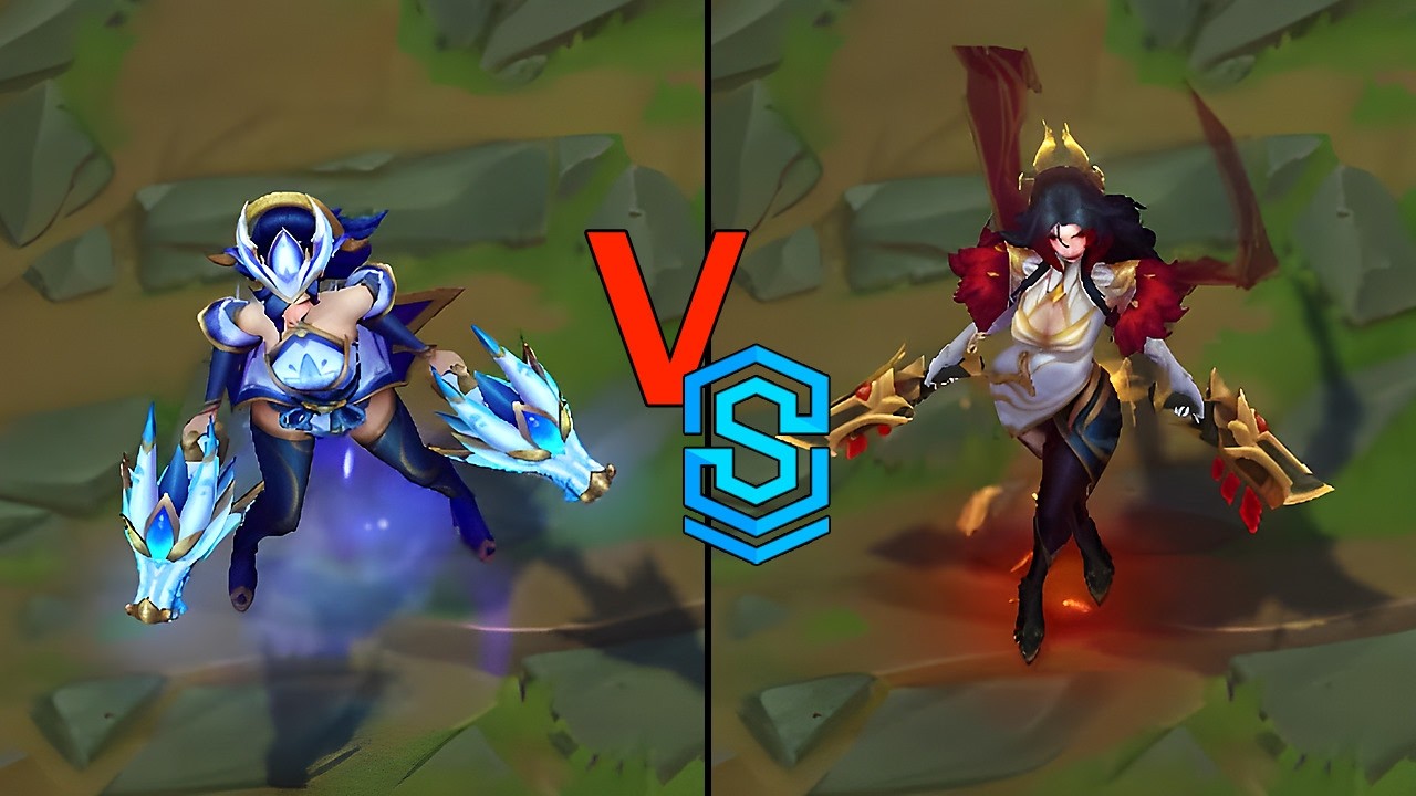 Porcelain Miss Fortune VS MVP T1 Miss Fortune Skins Comparison