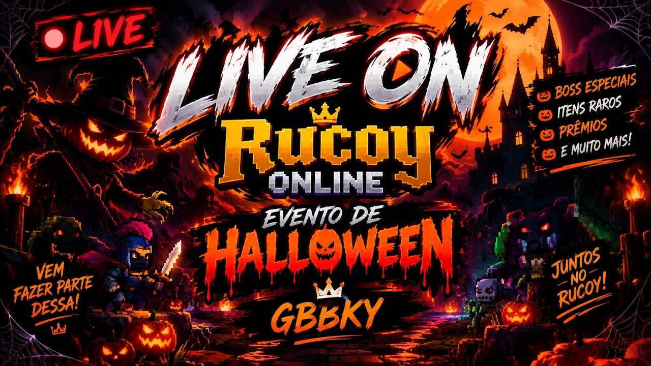 🎃🎃LIVE Rucoy Online - EVENTO DE HALLOWEN 🎃🎃