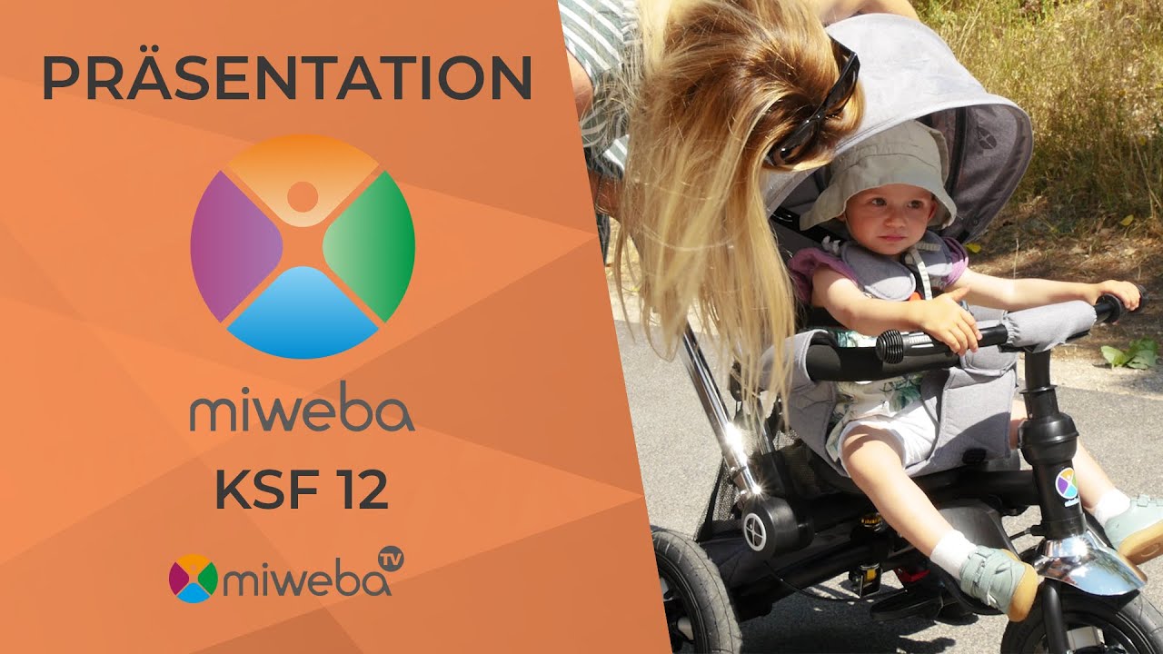 Miweba KSF12 Kinderschieber 🧒🏻 I Pr&auml;sentation I Dreirad f&uuml;r Kinder 2022 I Miweba 🚴🏿&zwj;♂️