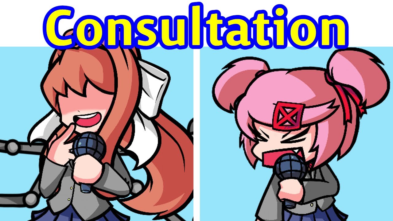 FNF : Monika VS Natsuki - Consultation l Doki Doki Takeover [HARD] [DDTO] [ Friday Night Funkin ]