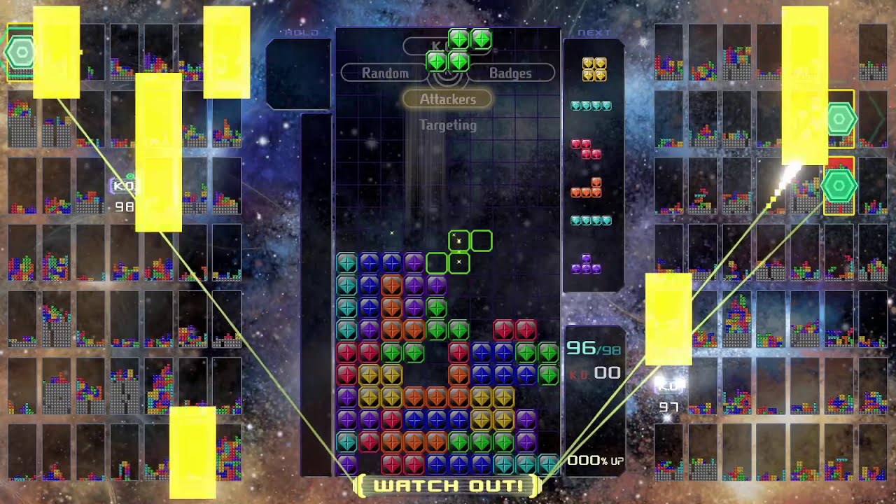 tetris 99 but I misplace like 97 blocks while still making it into the top 10