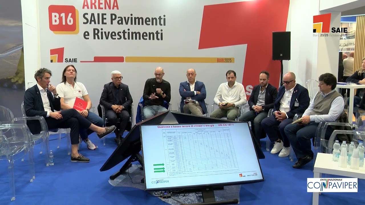 Cementi a basso tenore di clinker nei calcestruzzi per pavimenti industriali | SAIE Bari 2025