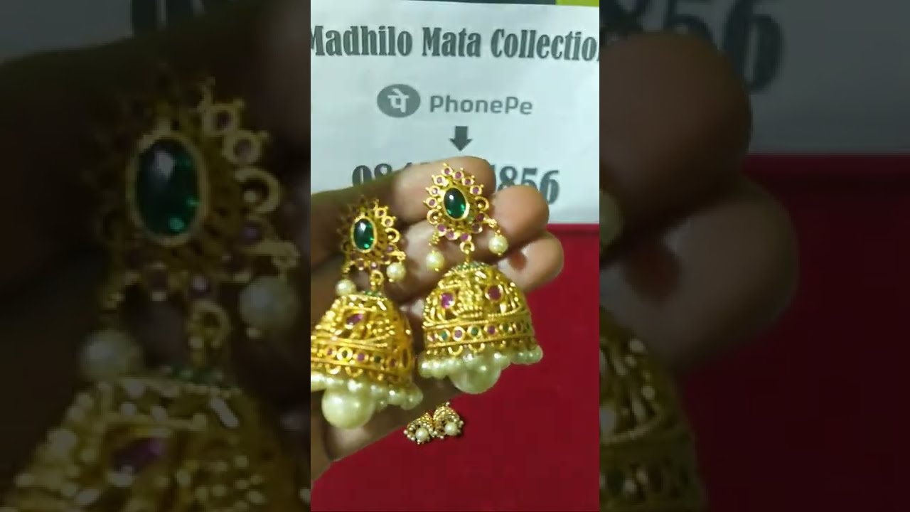 8 #onegramgoldjewellery 👸 Madhilo Mata collection #immitationjewellery 🌿🌷#cz