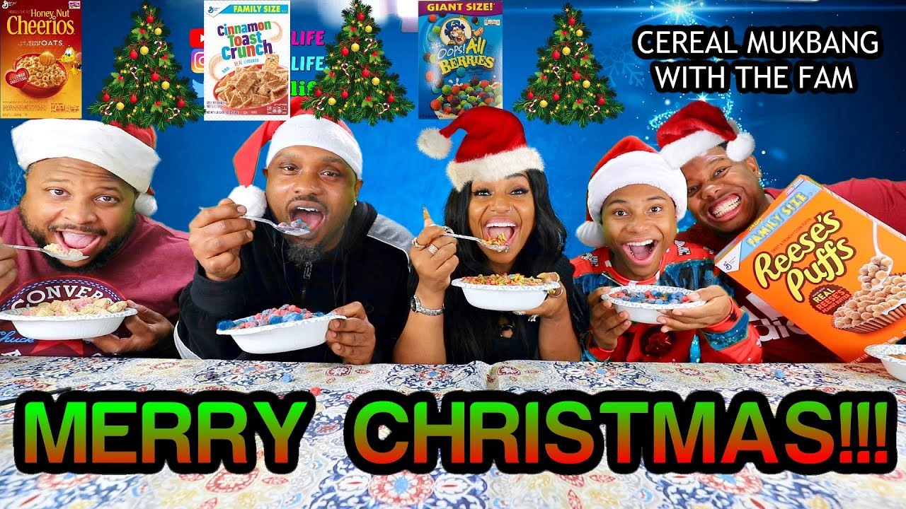 Christmas Day Cereal Mukbang With The Family