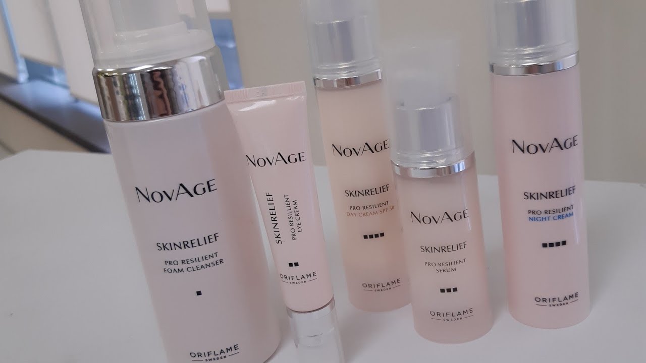 Пробую комплексный уход за лицом NovAge Skinrelief для чувствительной кожи 14 каталог Oriflame
