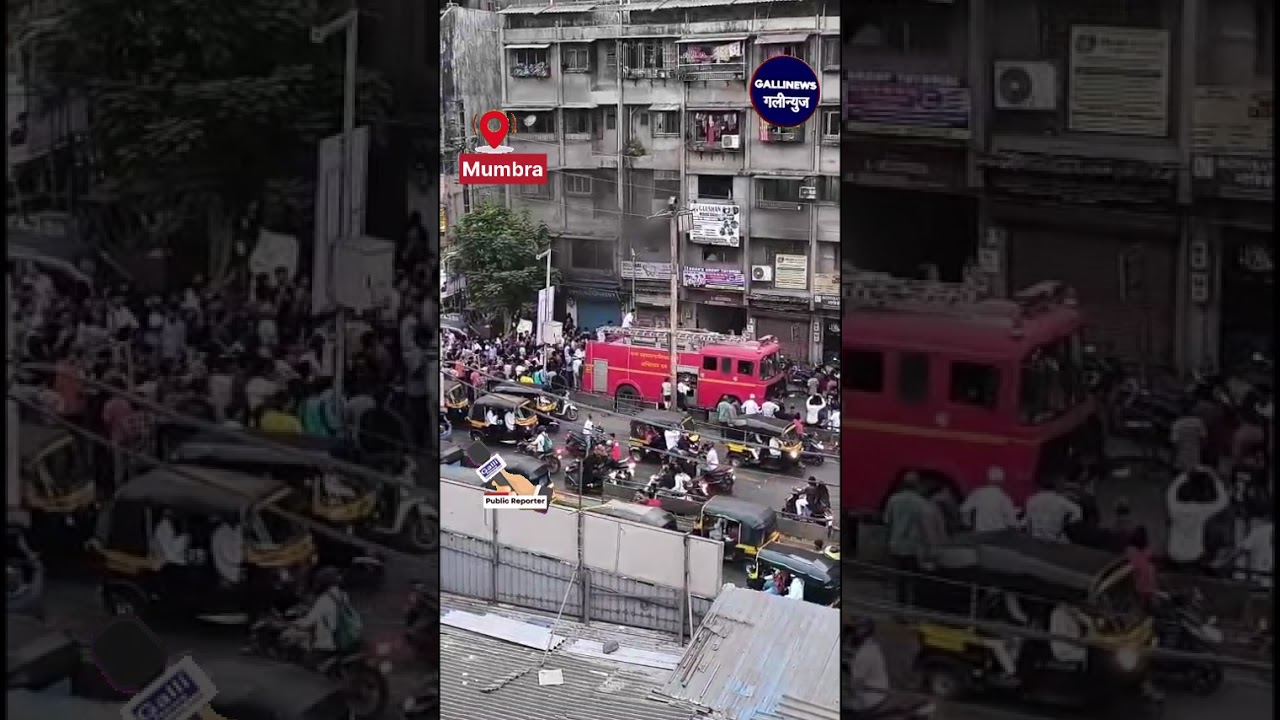 Fire At Mumbra Near Railway Station