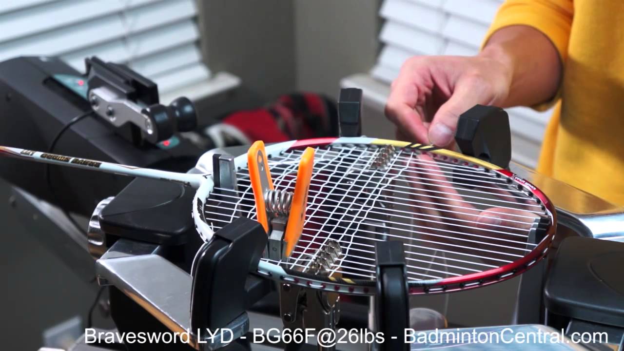 Badminton Stringing - Victor Bravesword Lee Yong Dae + Yonex BG66 Force @ 26lbs