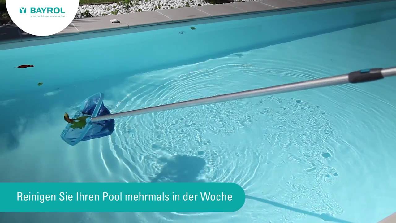 Tipps zur Poolpflege - Die 4 Pflegeschritte von BAYROL