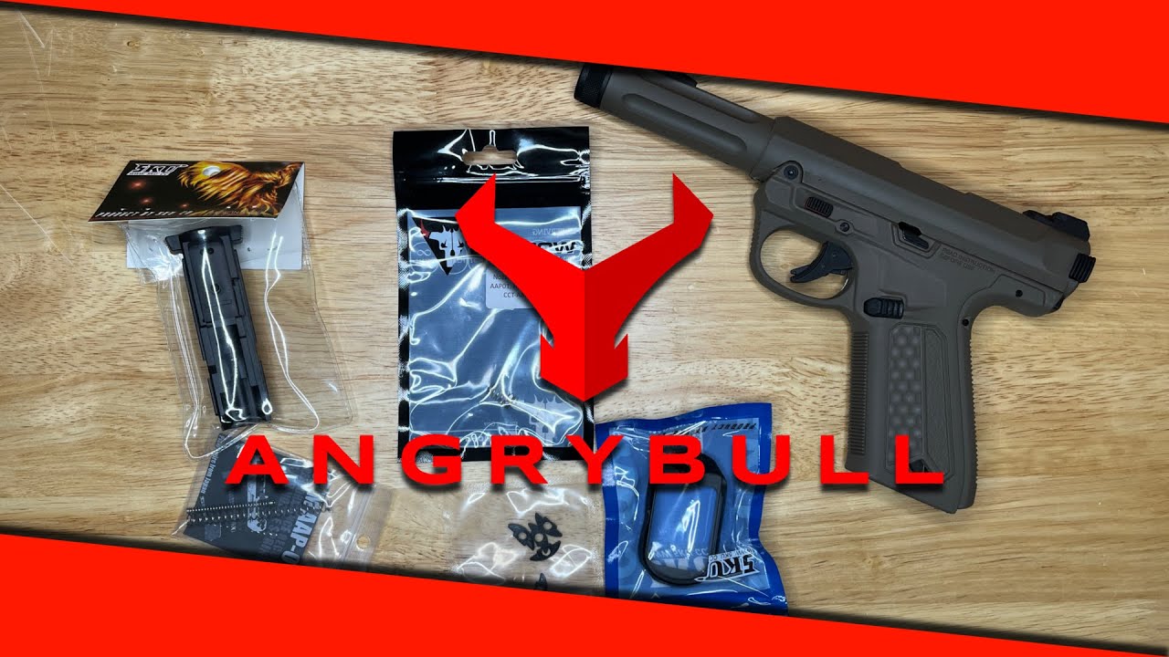 AAP01 Airsoft Pistol 5KU BBU Install Upgrade Fitment, Short Stroke Nozzle Valve Spring Recoil Modify