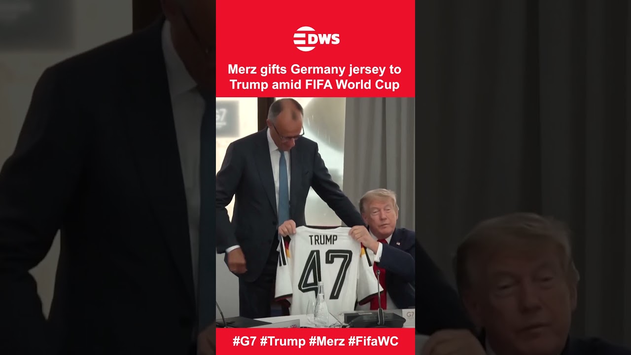 TRUMP Gets Germany No. 47 Football Jersey at G7 Meeting Amid FIFA World Cup 2026 | DWS News | AD19