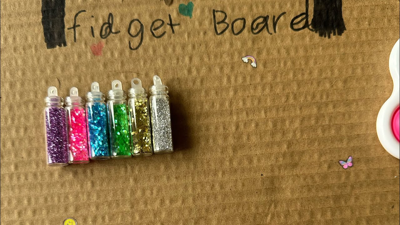 Rating my sisters fidget board? 