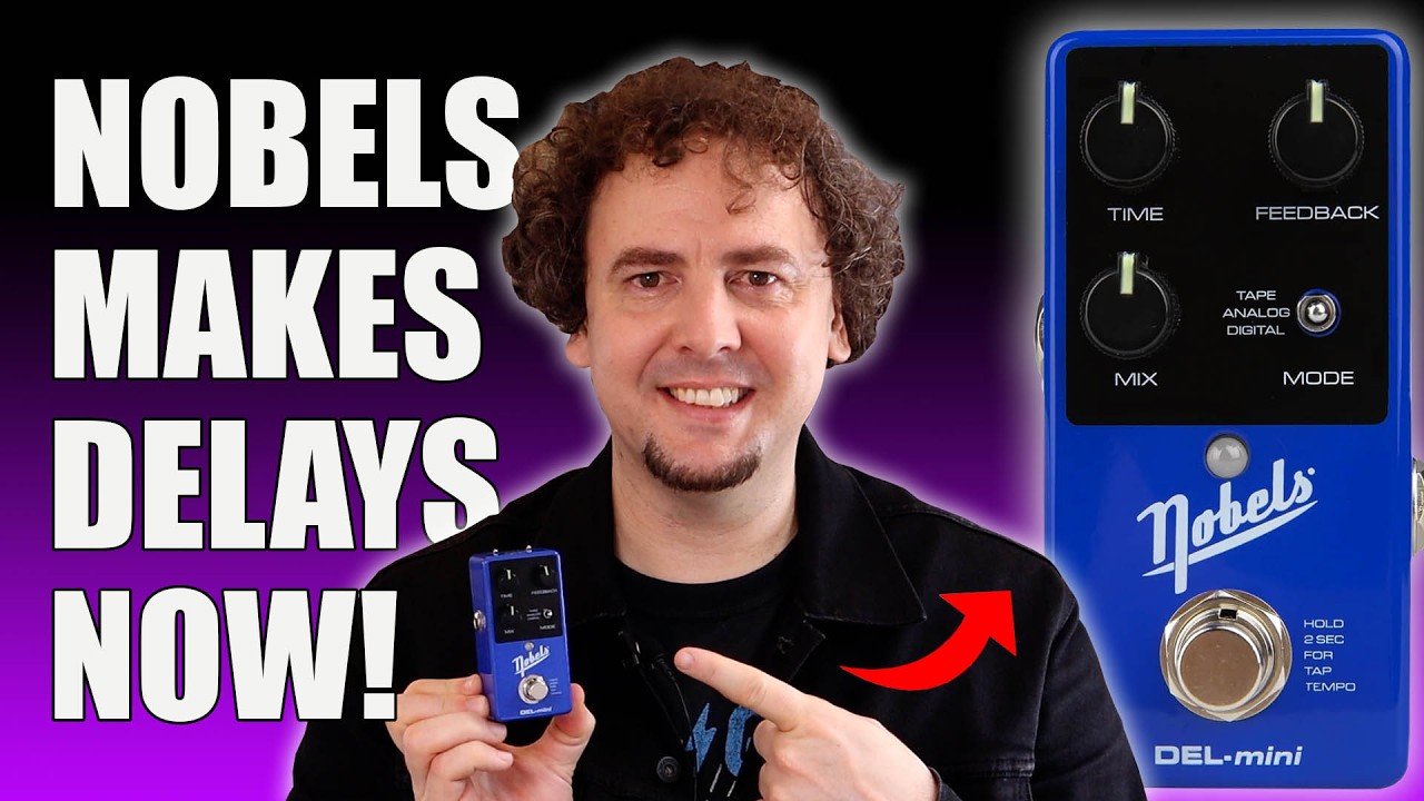 Nobels DEL-mini | €99 three-mode stereo mini delay with tap tempo! In-depth Review & Demo