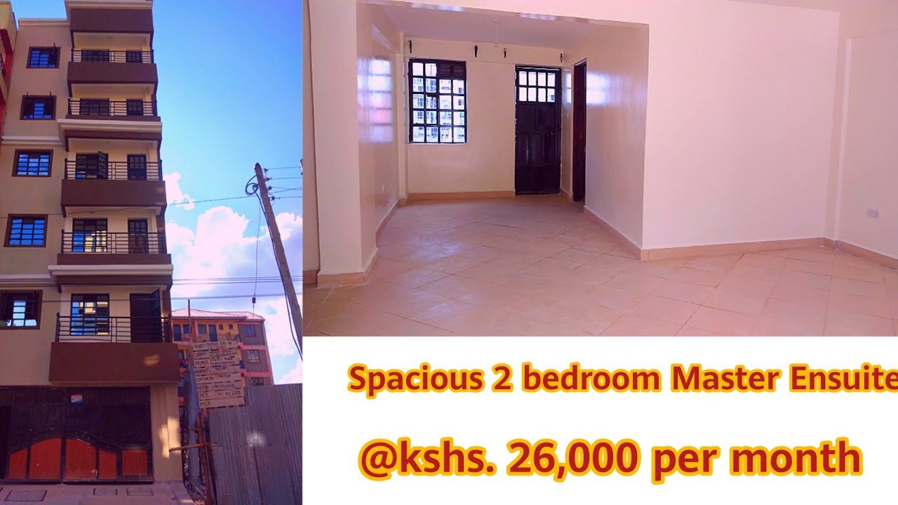 Modern & Spacious 2 bedroom Master Ensuite Units for rent in Utawala Nairobi @kshs.26,000