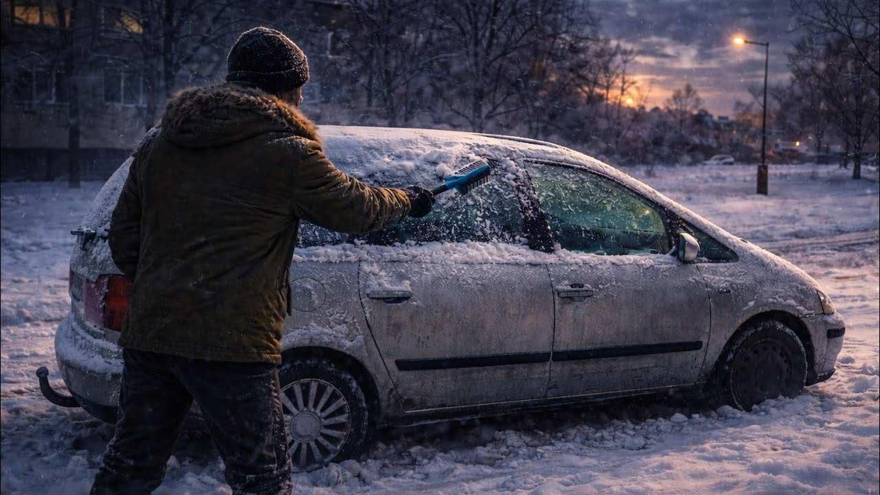 Kelionė į darbą .Traveling to work through the ice. 2026.01