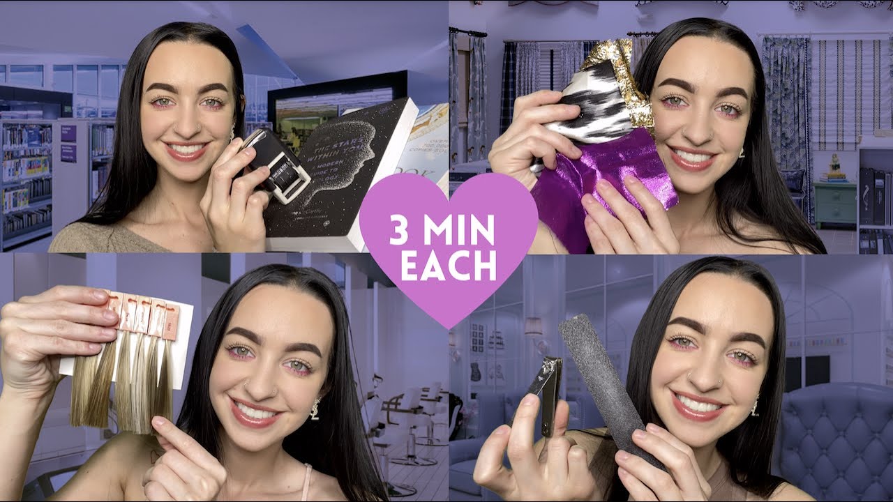 [ASMR] 3-минутные ролевые игры | 5 тем | Мягкая речь