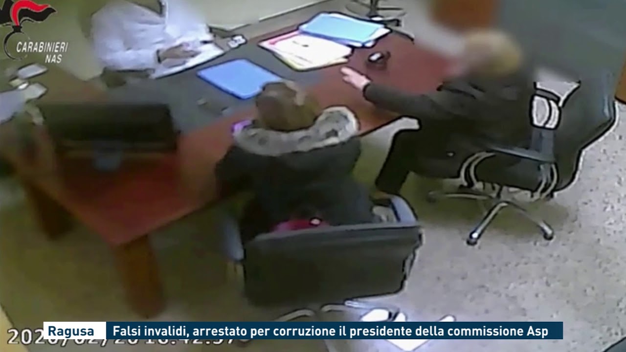 Ragusa: Falsi invalidi, arrestato per corruzione il presidende della commissione Asp